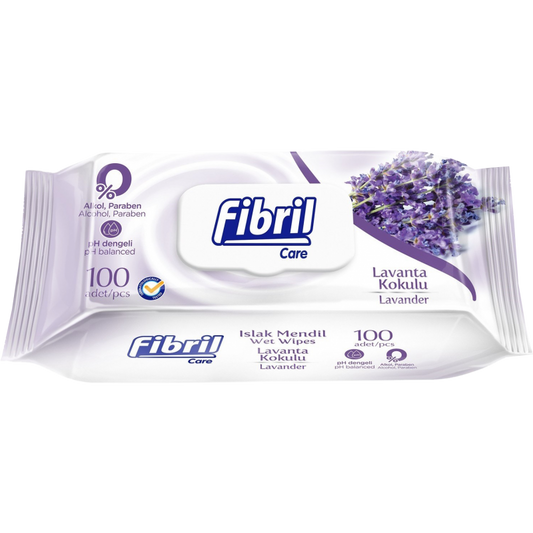 FİBRİL YAŞ DƏSMAL 90 ƏDƏD LAVANDA