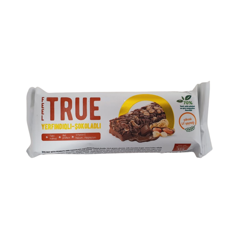 FEEL TRUE ŞOKOLAD BAR 35 QR YERFINDIQLI