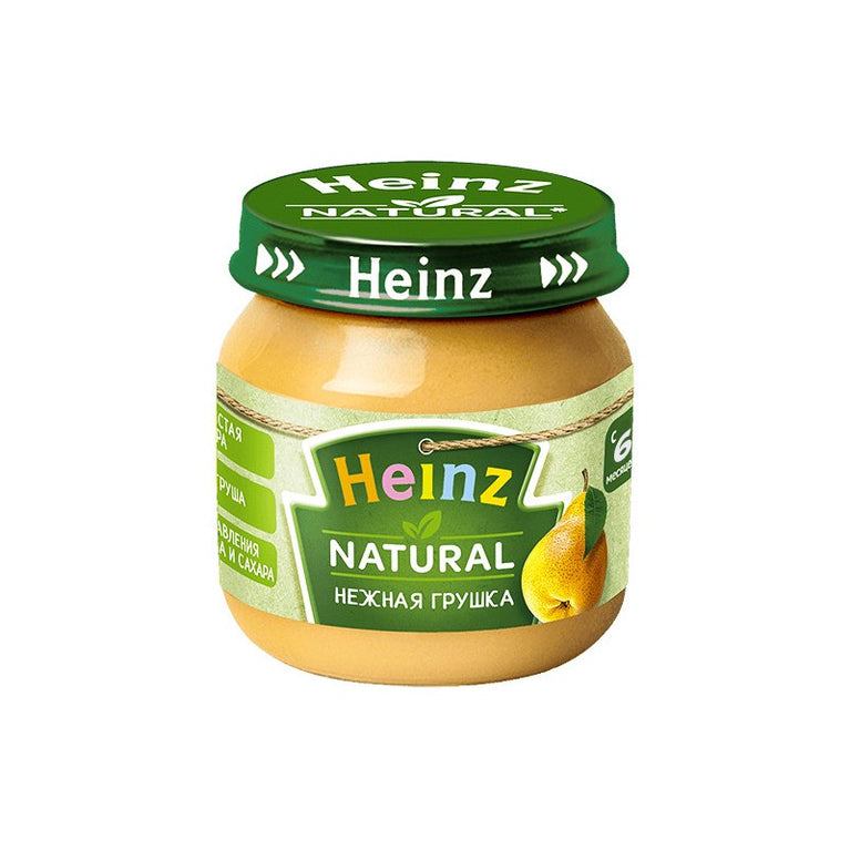 HEİNZ MEYVƏ PÜRESİ 80 QR ARMUD ŞÜŞƏ QAB