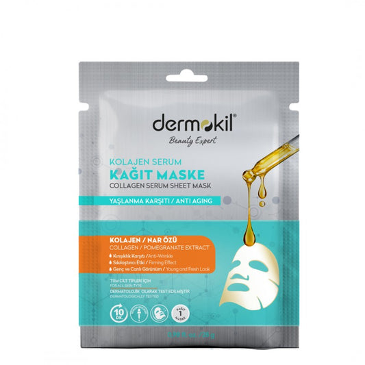 DERMOKİL ÜZ MASKASI 28 GR KOLLAGEN