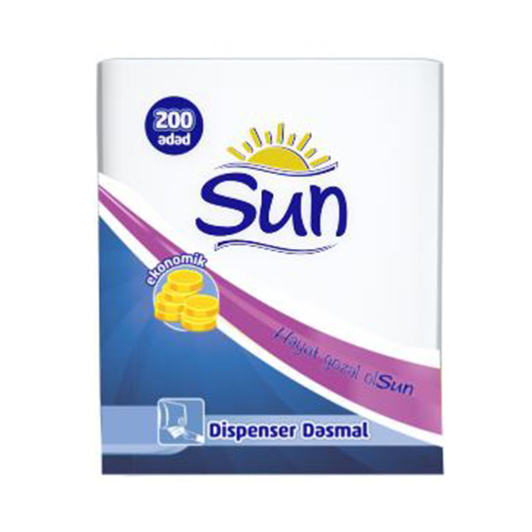 SUN DİSPENSER SALFET EKONOMİK 200X24