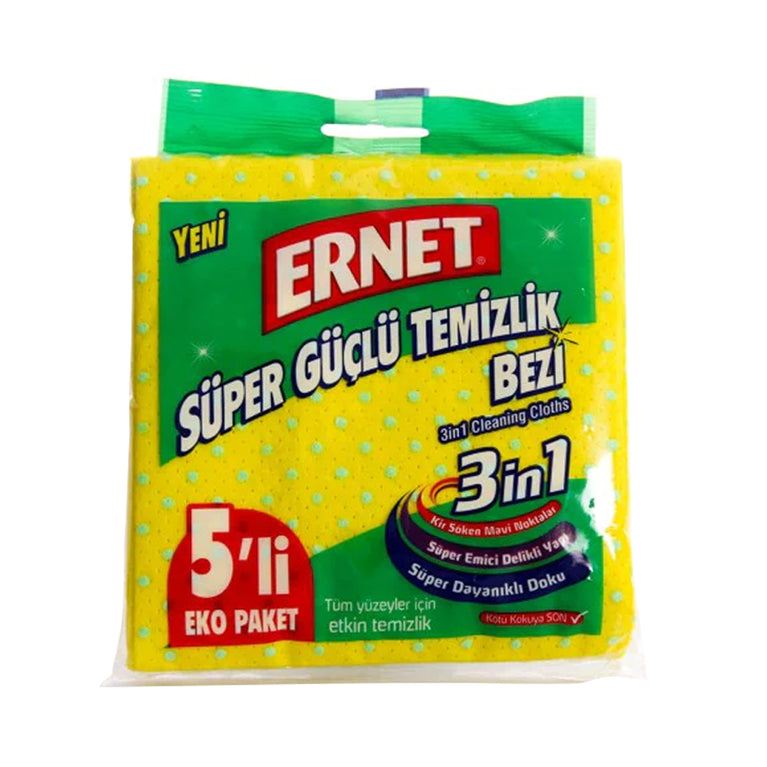 ERNET SUPER GÜCLÜ TƏMİZLIK BEZİ 5 ƏDƏD