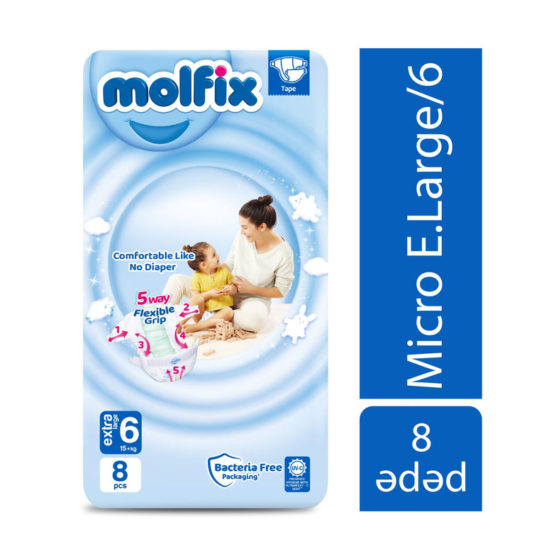 MOLFIX UŞAQ BEZİ N6 8 Lİ 3D EXTRA LARGE