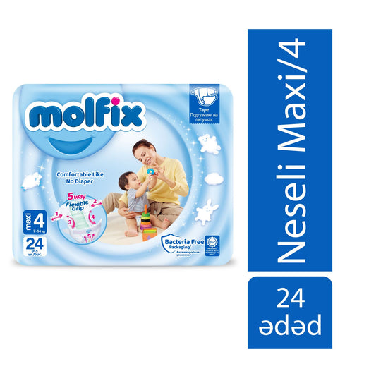MOLFIX UŞAQ BEZİ N4 24 LÜ MAXİ