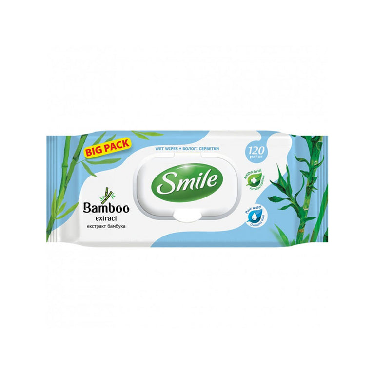 SMILE YAŞ DESMA 120 Lİ BAMBUK QAPAQLI