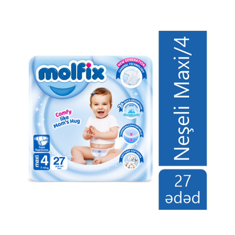 MOLFİX UŞAQ BEZİ N4 27 LI 7-14 KG NƏŞƏLİ