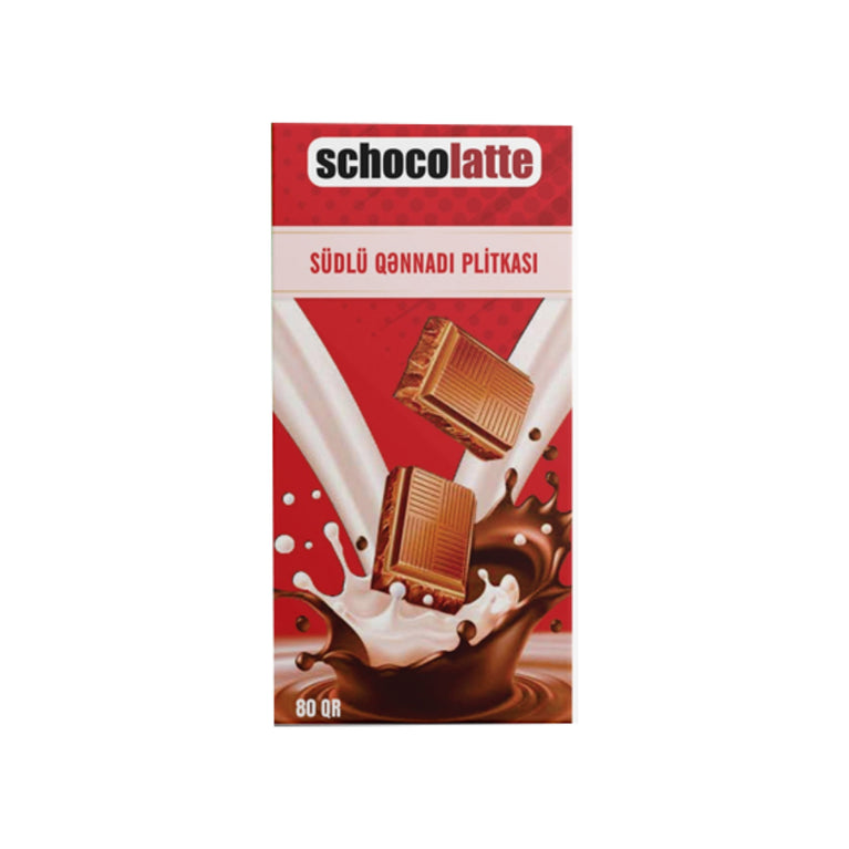 SCHOCOLATTE ŞOKOLAD 80 Q SÜDLÜ QƏNNADI