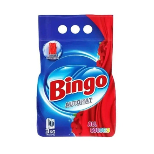BİNGO YUYUCU TOZ 3 KG BÜTÜN RƏNGLƏR