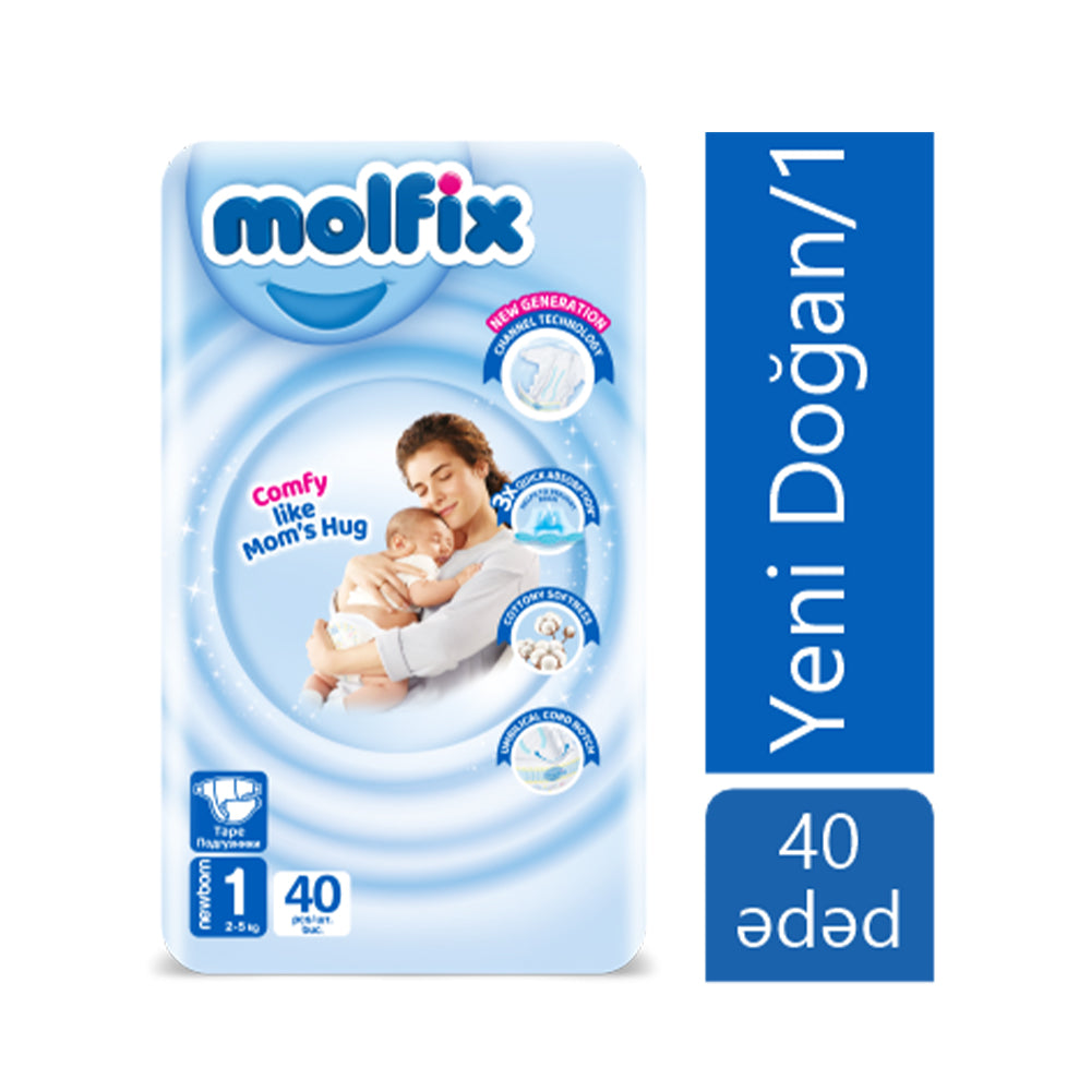 MOLFİX UŞAQ BEZİ N1 40 LI 2-5 KG NB