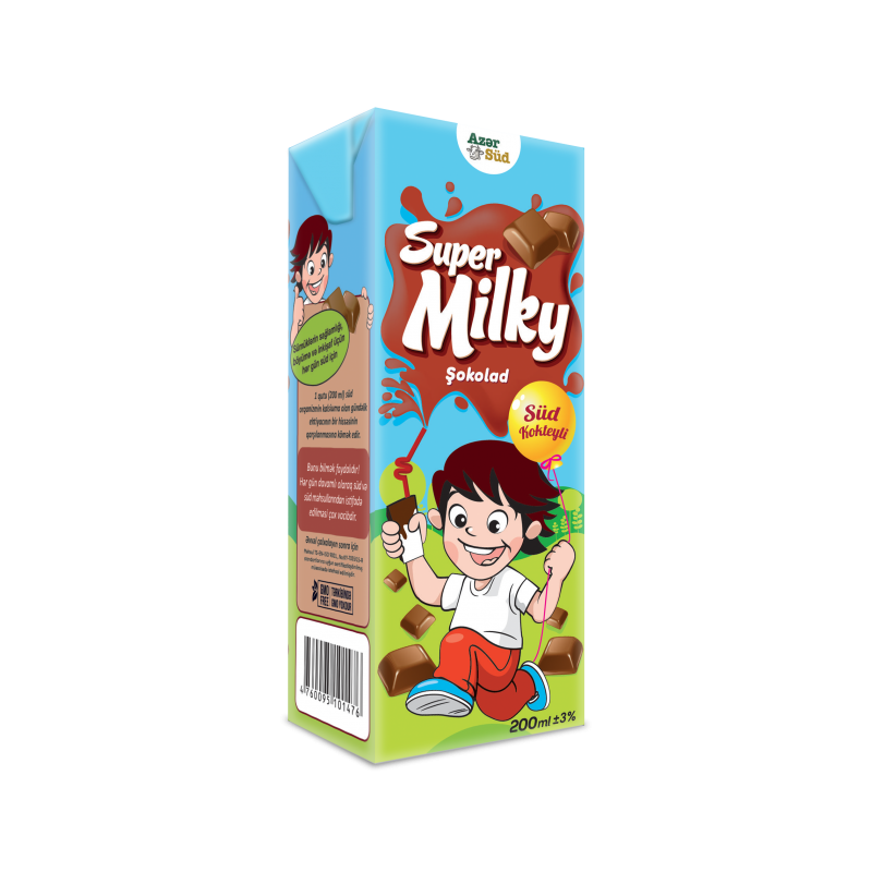 SUPER MİLKY KAKAOLU SÜD 200 ML TETRA PAK