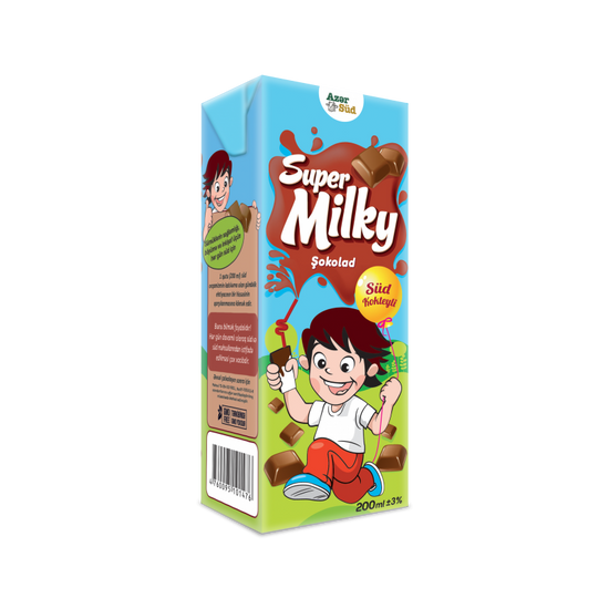 SUPER MİLKY KAKAOLU SÜD 200 ML TETRA PAK