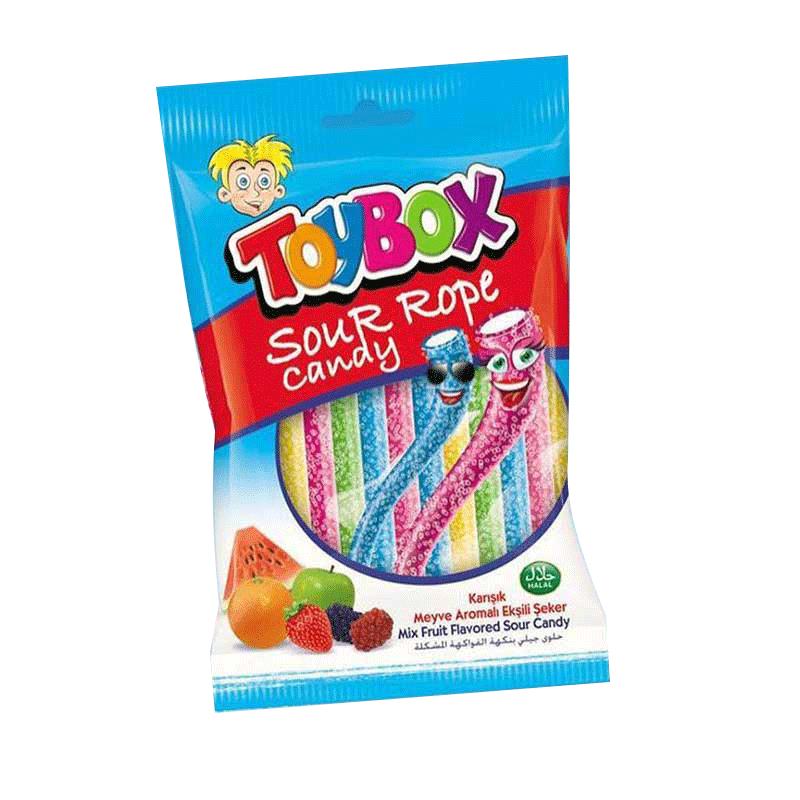 TOYBOX SOUR ROPE CANDY 80 QR