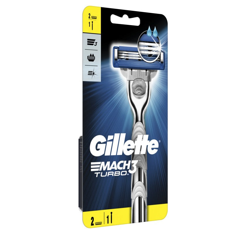 GİLLETTE MACH 3 TURBO RAZOR + 2 BIÇAQ