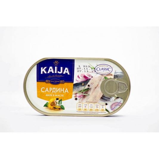 KAIJA SARDİNA FİLE 170 Q YAĞDA
