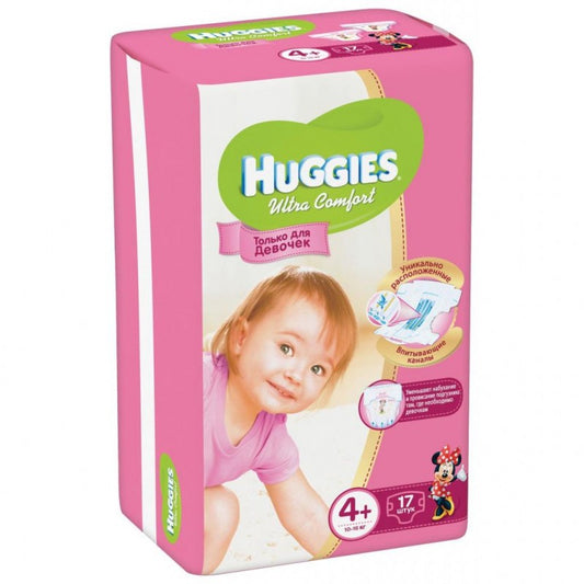 HUGGIES UC CONV UŞAQ BEZİ N4 17 Lİ QIZ