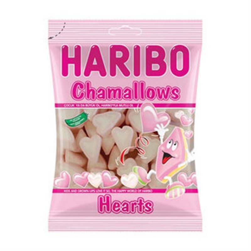 HARIBO CHAMALLOWS HEARTS JELIBON 150 GR
