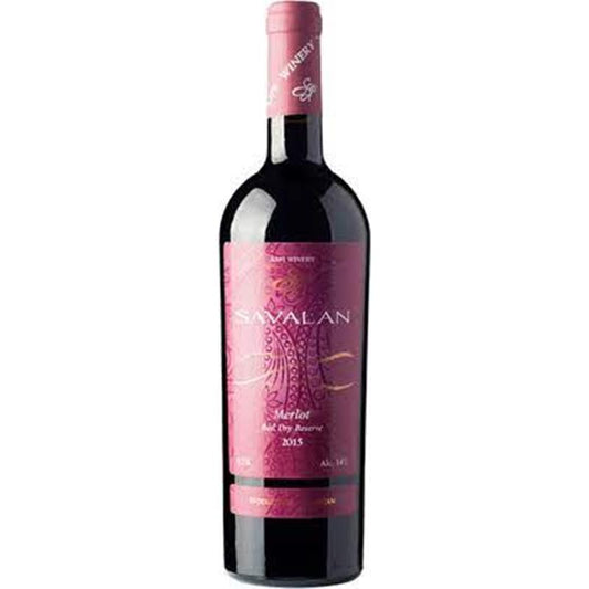 SAVALAN QIRMIZI ŞƏRAB 500 ML MERLOT SIRI