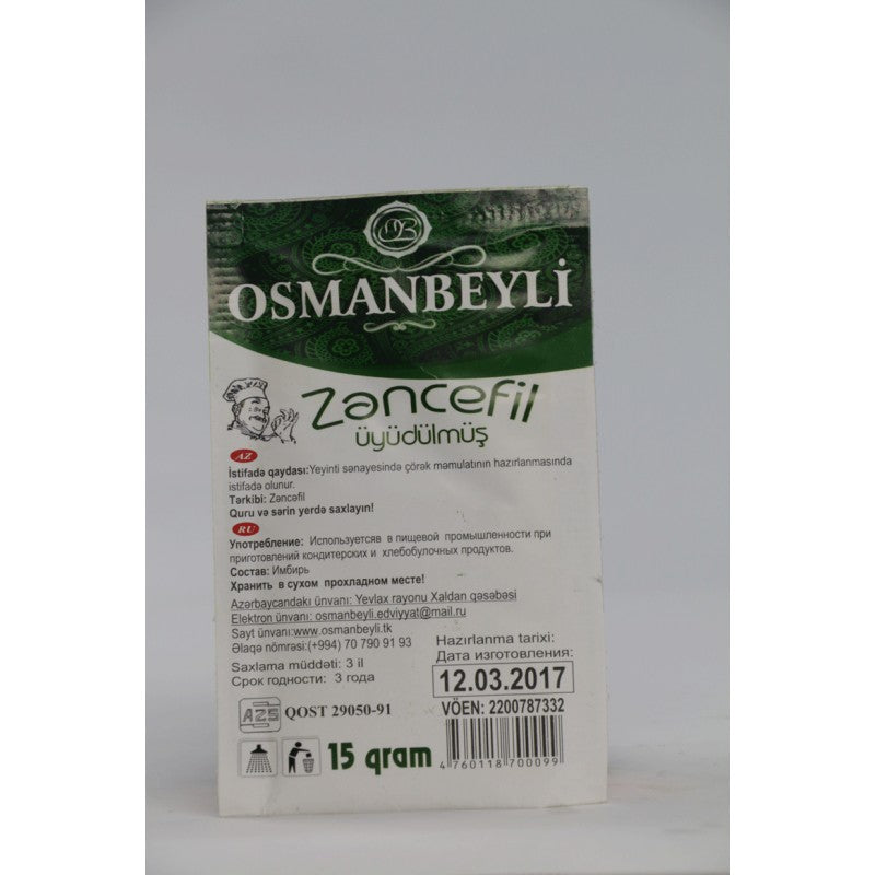 OSMANBEYLI ZENCEFIL UYUDULMUS 15 GR