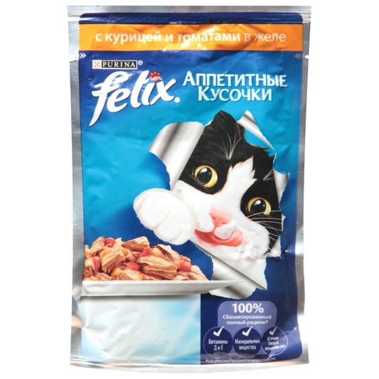FELİX PİŞİK YEMİ 85GR TOYUQ TOMATLI JELE
