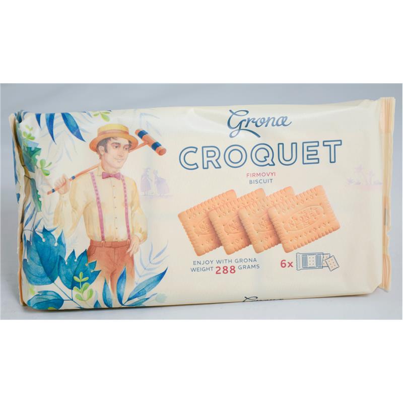 GRONA CROQUET FIRMOVYI BISKVIT 288 GR