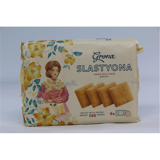 GRONA SLASTYONA BAKED MILK BISKVT 360 GR