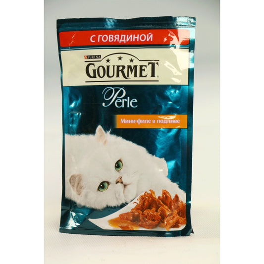 GOURMET PİŞİK YEMİ 75GR MAL ƏTİ SOUSLU