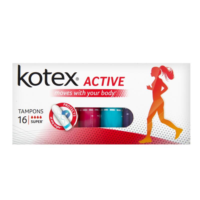 KOTEX  ACTIVE  SUPER 16X24