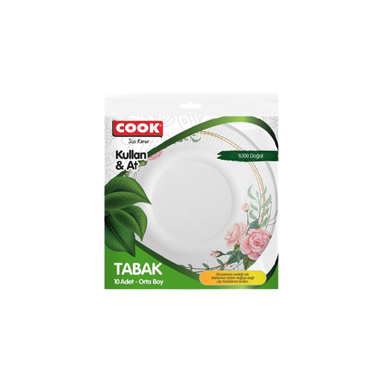 COOK KARTON BOŞQAB ORTA 19 SM 10LU