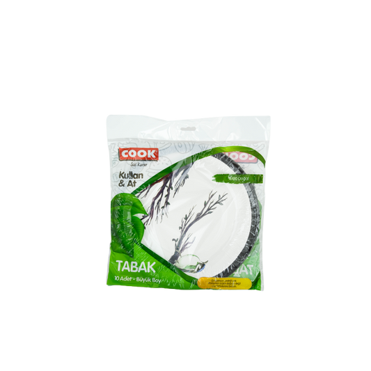 COOK KARTON BOŞQAB BÖYÜK 22 SM 10 LU