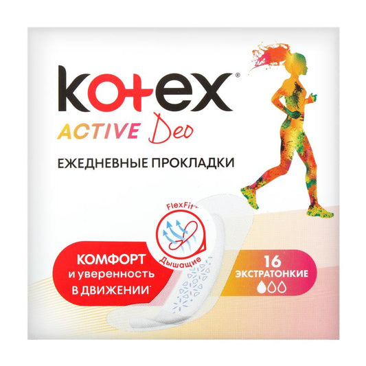 KOTEX LİNERS ACTİVE DEO 16X16  7879