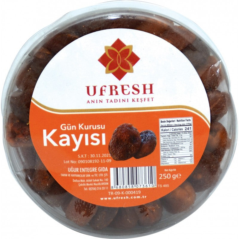 UFREŞ QARA ƏRİK QURUSU 250GR