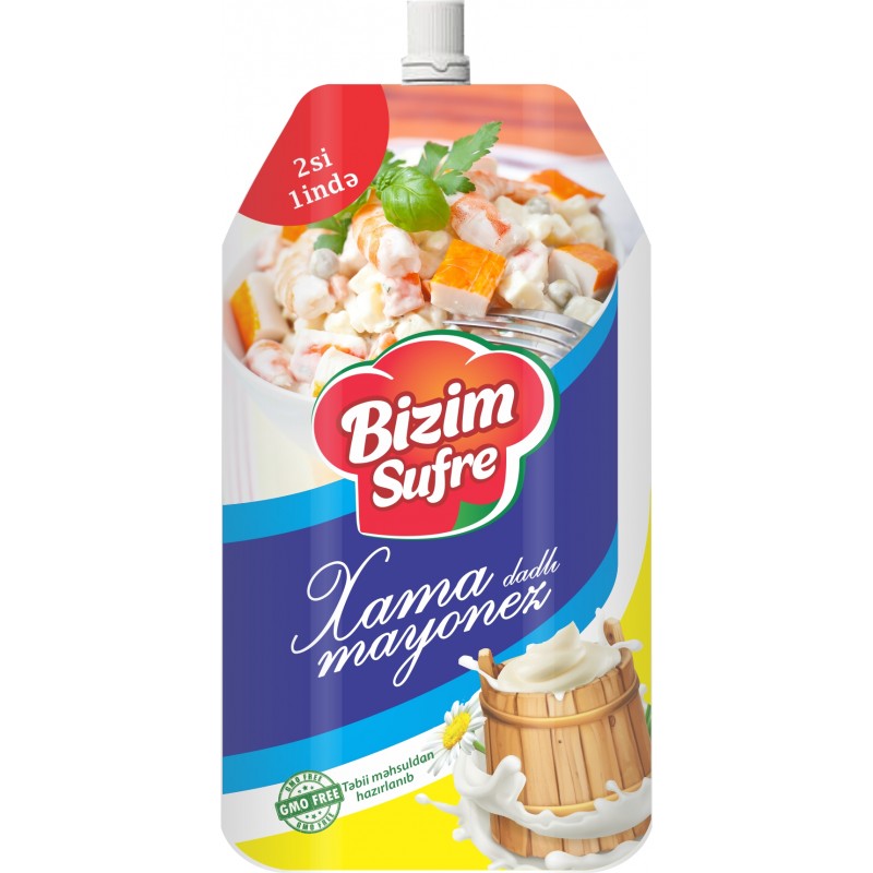 BİZİM SÜFRƏ XAMA DADLI MAYONEZ 800 ML PK