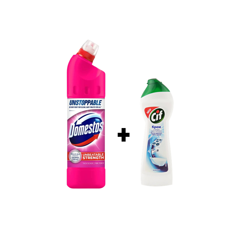 DOMESTOS PİNK 750 ML+CİF KREM  250 ML