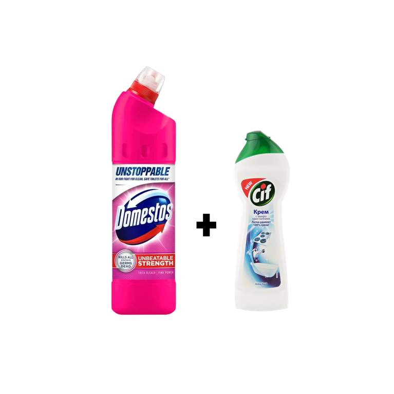 DOMESTOS PİNK 750 ML+CİF KREM  250 ML