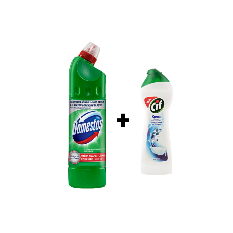 DOMESTOS BREEZ 750 ML+CİF KREM  250 ML