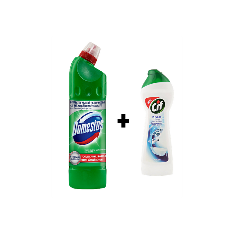 DOMESTOS BREEZ 750 ML+CİF KREM  250 ML