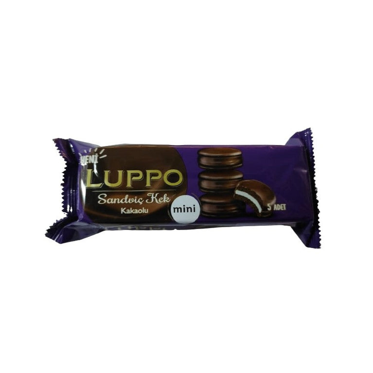 Shop from Grocerjy | Luppo Cake Bite Dark - Milk Chocolate Coated Mini Cake  with Marshmallow - 5 pieces - 55g