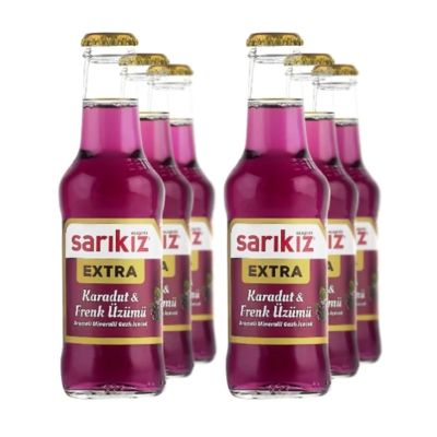 SARIKIZ MİNERAL SU 200 ML TUT ÜZÜM 6LI