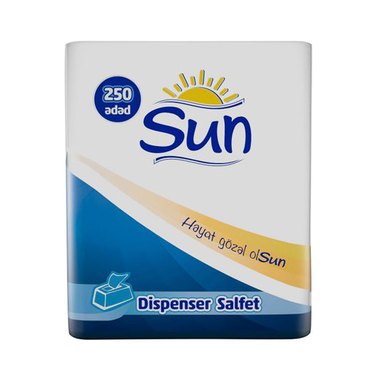 SUN DİSPENSER SALFET 250 ƏDƏD NEW