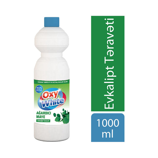 OXYWHİTE CAMAŞIR SUYU 1 L EVKALİPT