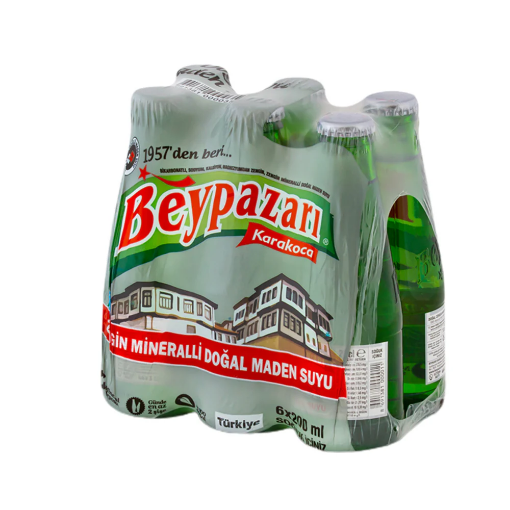 BEYPAZARI MİNERAL SU 200 ML 6LI ŞÜŞƏ şəkli