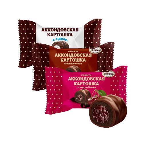 AKKODOVSKAYA KARTOSKA KONFET ASSORTI KQ şəkli