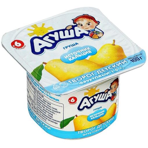 AQUŞA YOQURT KƏSMİKLİ 100 Q ARMUD 3.9% şəkli