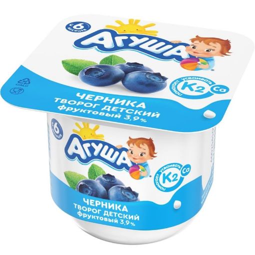 AQUŞA YOQURT KƏSMİKLİ 100 Q ÇERNİKA 3.9% şəkli