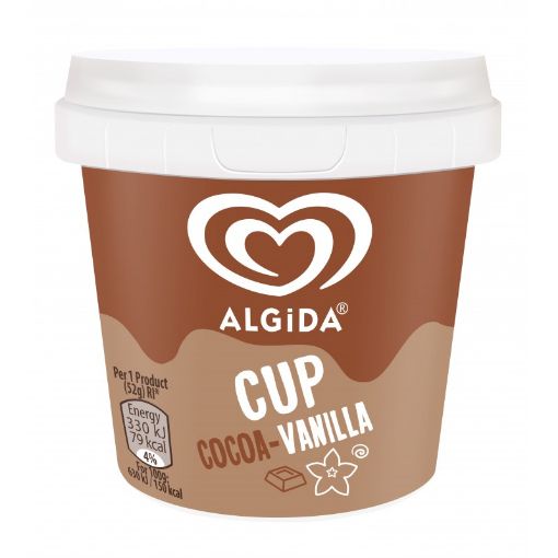ALGİDA DONDURMA 100 ML CUP KAKAO VANİL şəkli