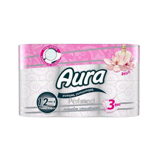 AURA TUALET KAĞIZI 12 Lİ ƏTİRLİ şəkli