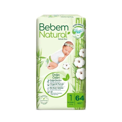 BEBEM UŞAQ BEZİ N1 64 LU 2-K KQ NATURAL şəkli
