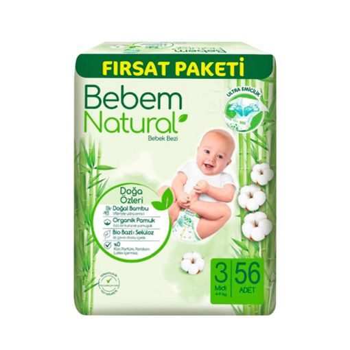 BEBEM UŞAQ BEZİ N3 56 Lİ 4-9 KQ NATURAL şəkli