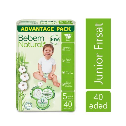 BEBEM UŞAQ BEZİ N5 40 LI 11-18 KQ NATURA şəkli