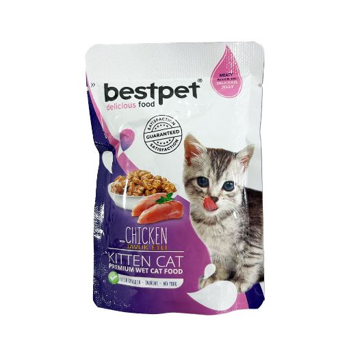 BESTPET YAŞ PİŞİK YEMİ 85 Q TOYUQ ƏTLİ şəkli